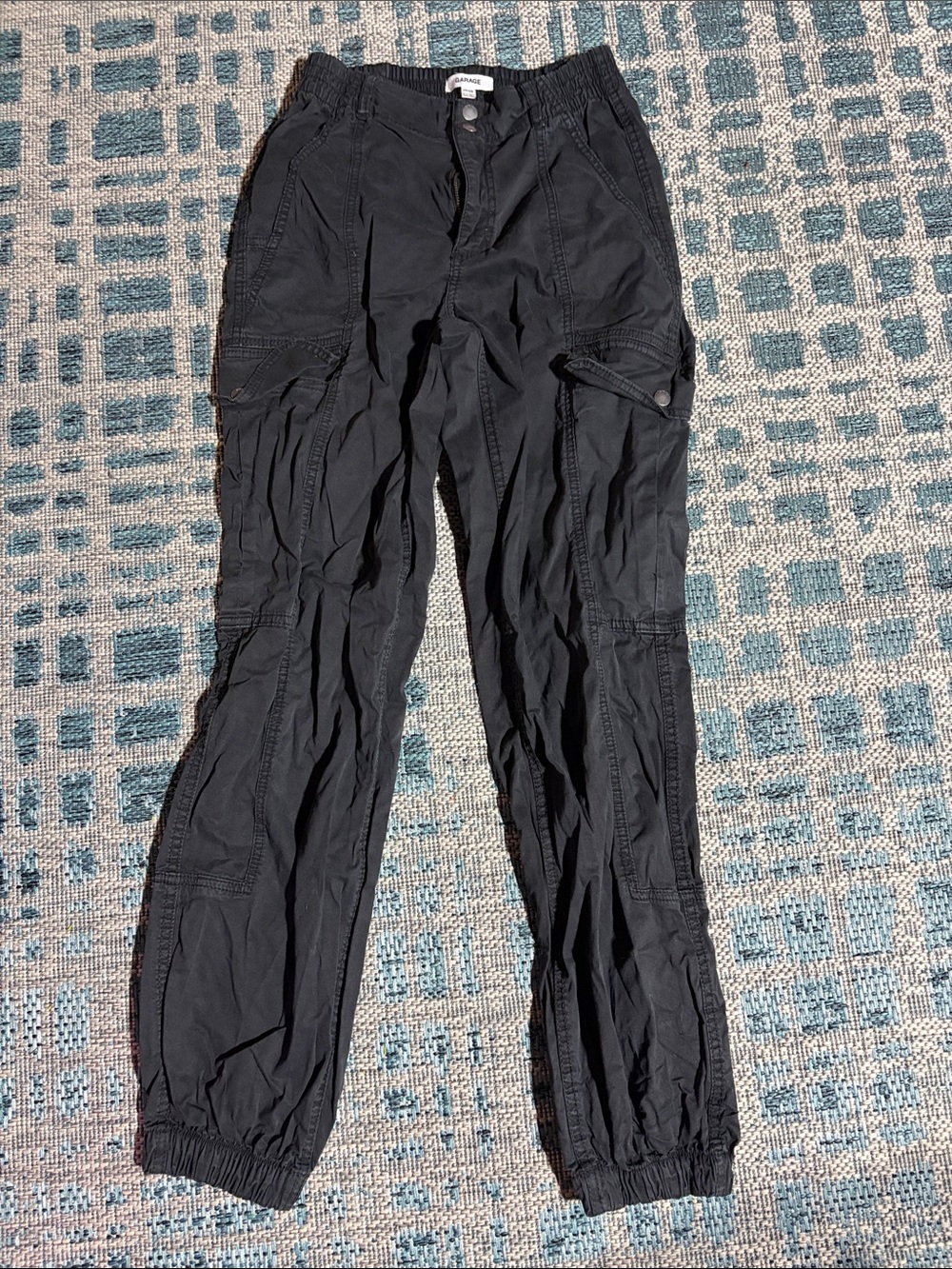 Woman’s Garage Black Cargo Jogger Pants - Casual Utility Style